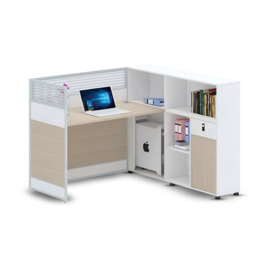 meja kerja pribadi  dengan panel pemisah